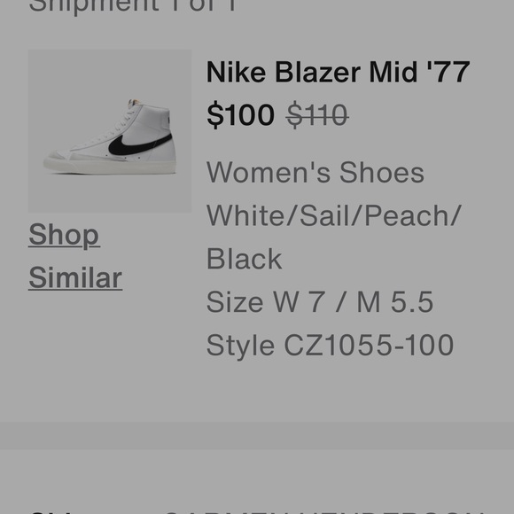 Nike Blazer Mid White Black Leather High-Top Sneakers